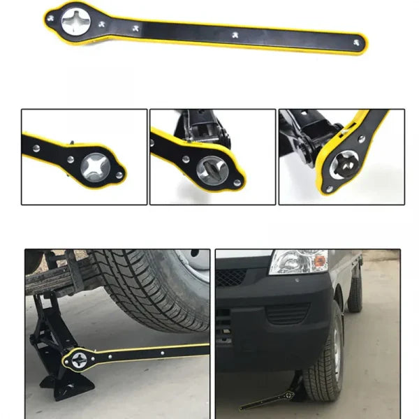 UNIVERSAL CAR JACK RETCHET WRENCH WITH ACCESSORIES