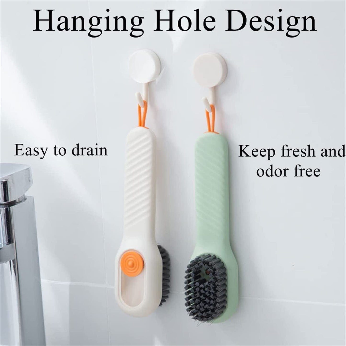 SHOES CLEANING SOAP DISPENSING CLEANING BRUSH