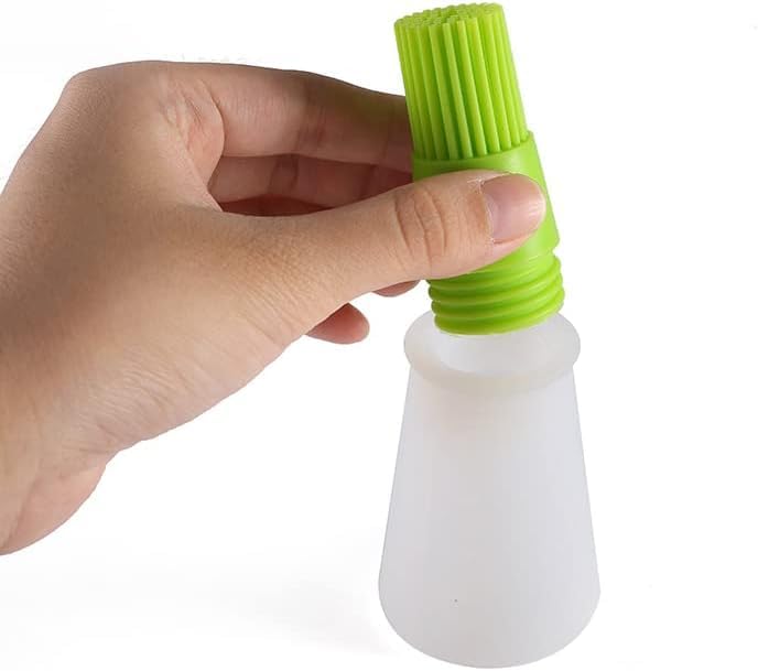 Silicone oil bottle brush