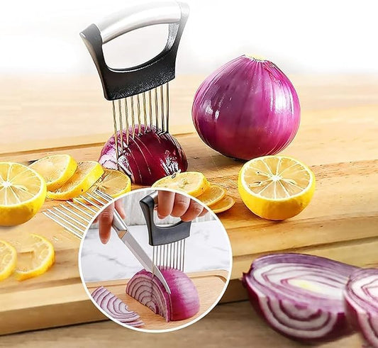 Stainless Steel Onion Holder for Slicing