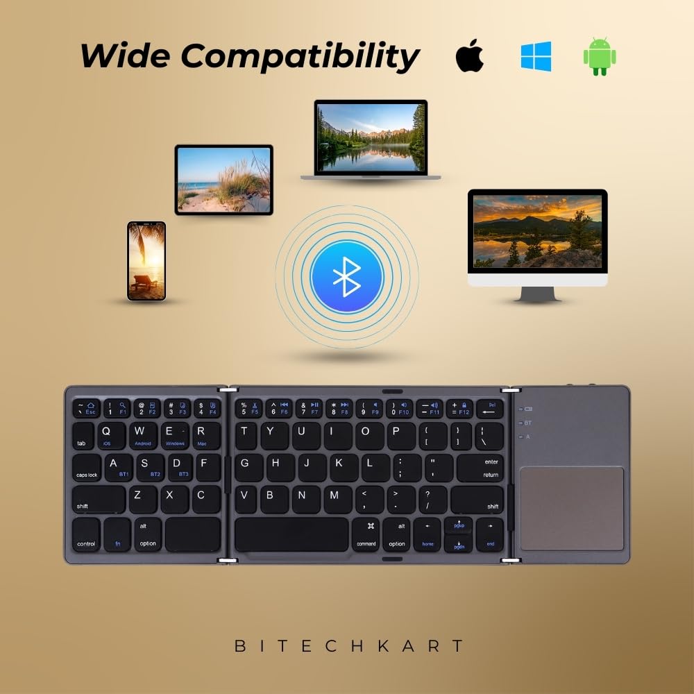 FOLDABLE BLUETOOTH KEYBOARD