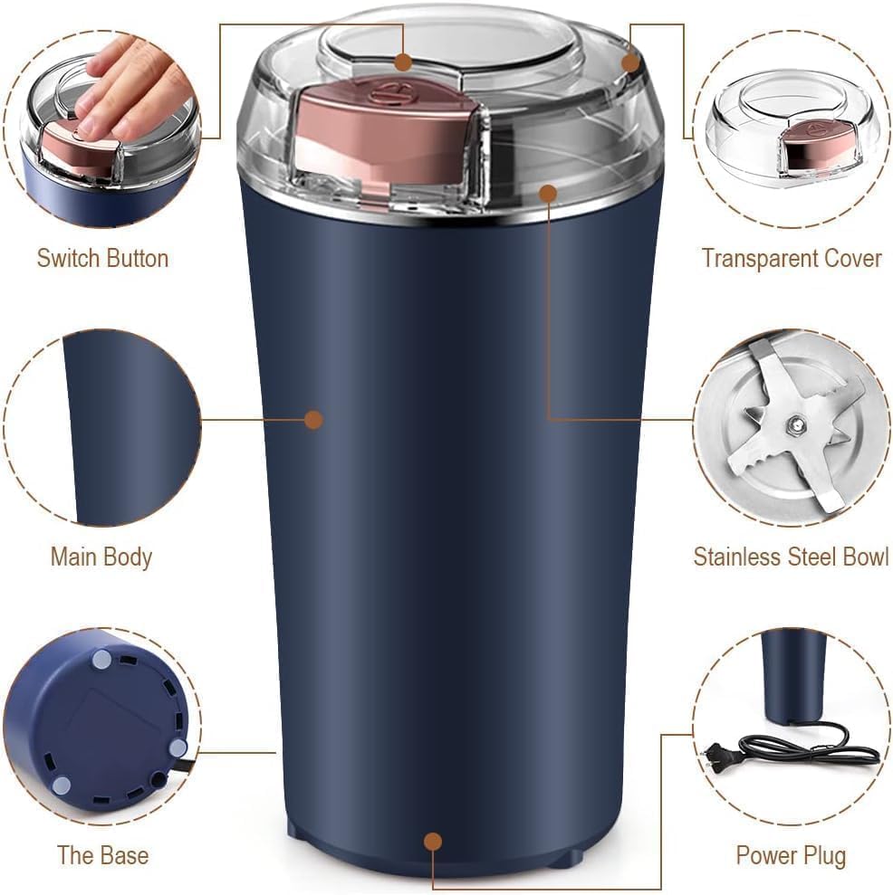 Electric Coffee Grinder 4 Blade