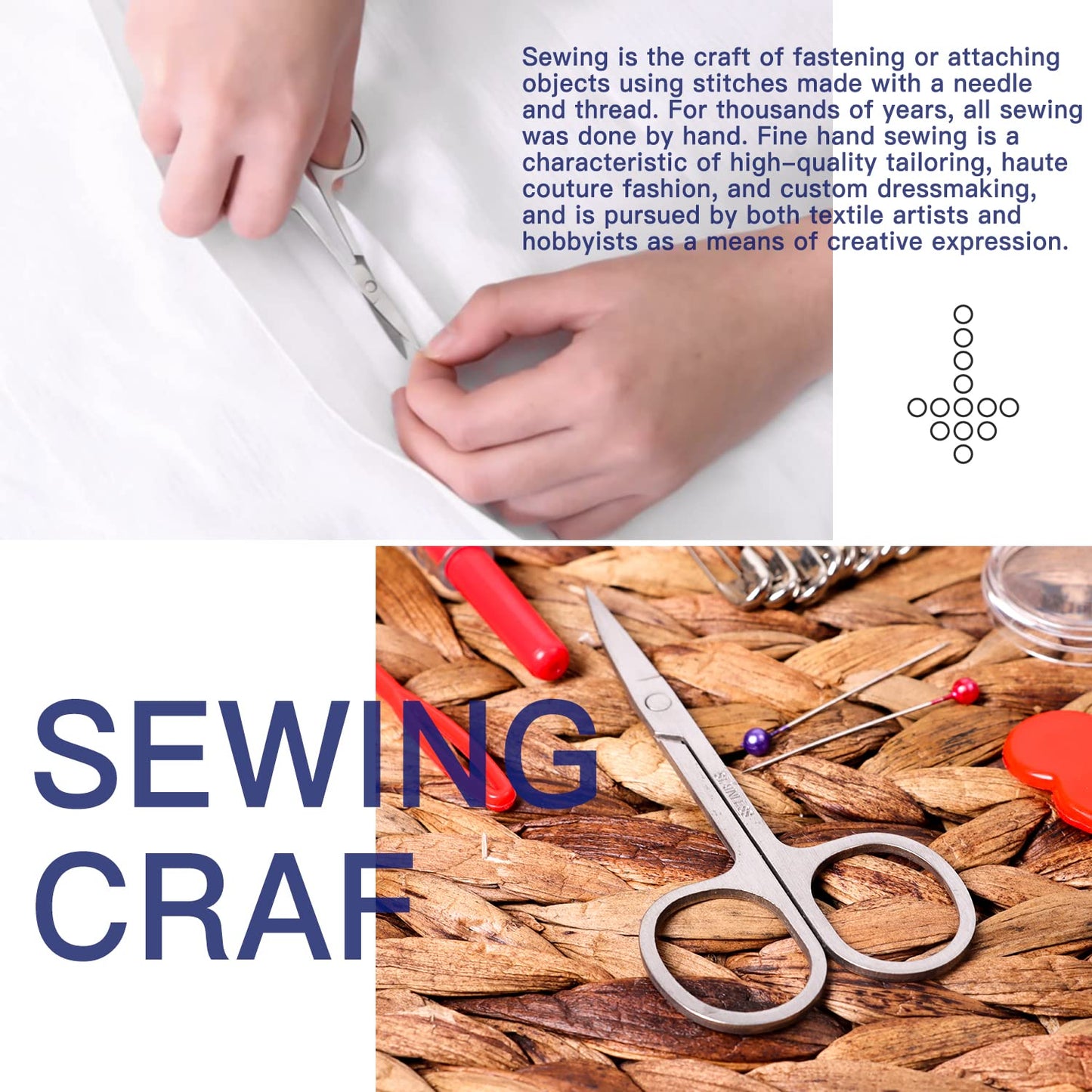 Sewing Kit with Case Portable Sewing Supplies for Home Traveler, Adults, Beginner, Emergency, Kids Contains Thread, Scissors, Needles, Measure, Black