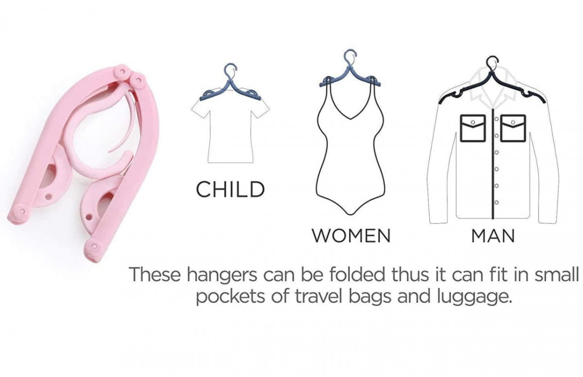 PORTABLE FOLDING CLOTHES HANGERS(SET OF 1)