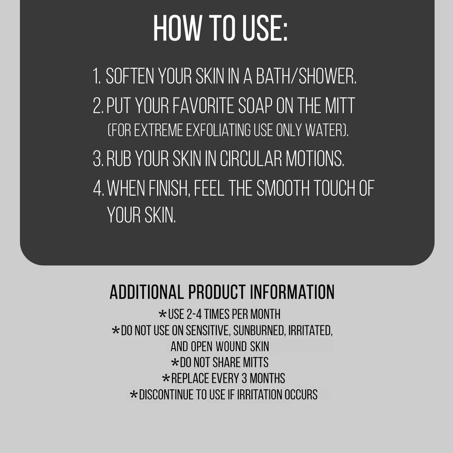 DEAD SKIN REMOVER BATH GLOVES