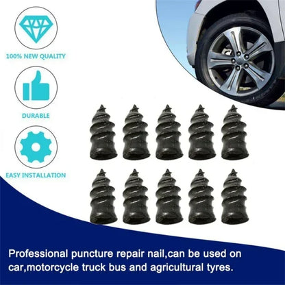 (SET OF 10) TYRE REPAIR RUBBER NAILS