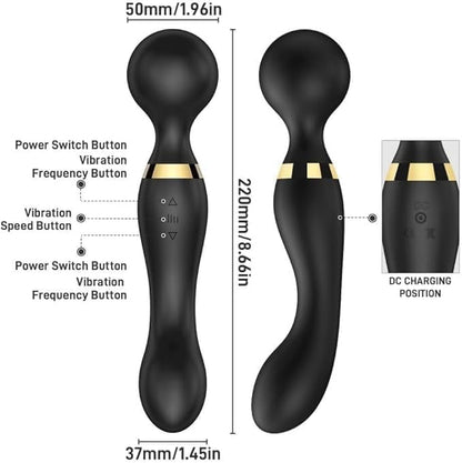 Double vibration body massager