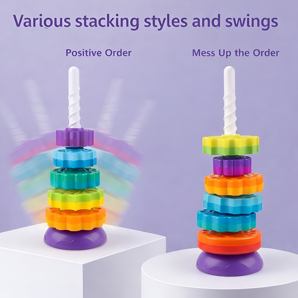 Baby Spinning Stacking Toys for Toddlers