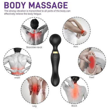 Double vibration body massager
