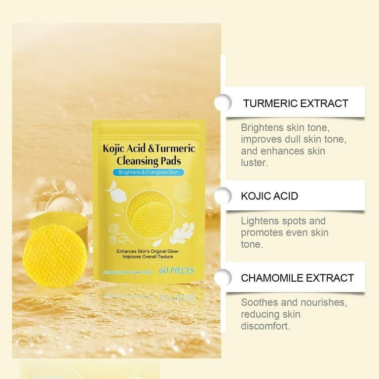 Kojic Acid and Turmeric Cleansing Pads