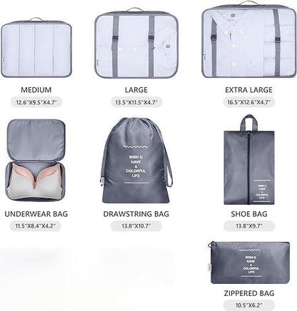 7pcs Travel Waterproof Storage Bag