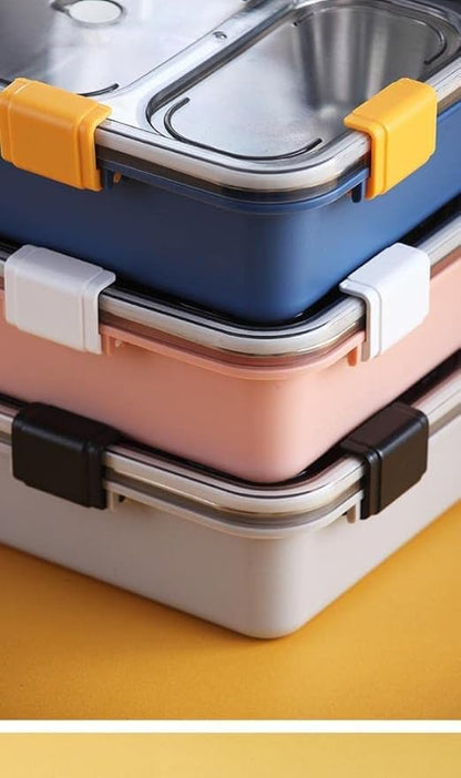 Stainless Steel 3 Compartments Lunch Box