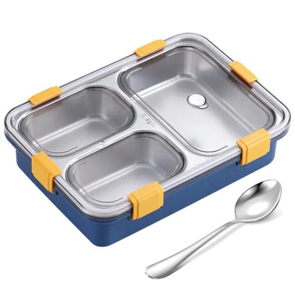 Stainless Steel 3 Compartments Lunch Box