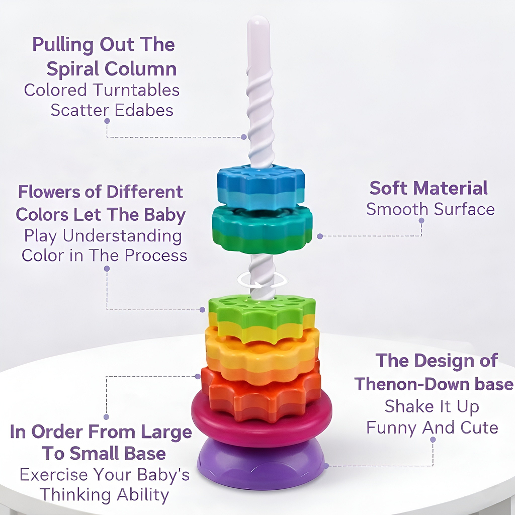 Baby Spinning Stacking Toys for Toddlers