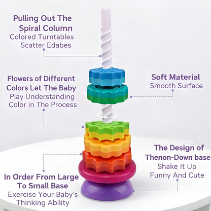Baby Spinning Stacking Toys for Toddlers