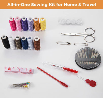 Mini Emergency Travel Sewing Kit | Portable Stitching Kit | Compact Sewing Essentials