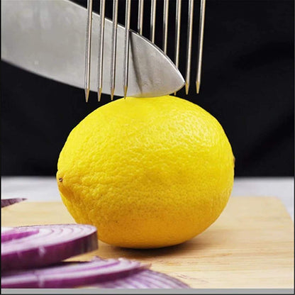 Stainless Steel Onion Holder for Slicing