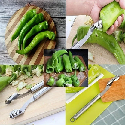 Steel Chilli Corer remove