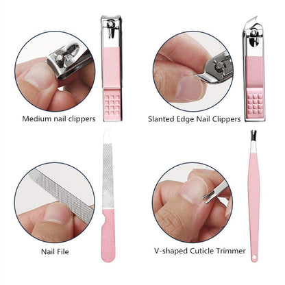 18-in-1 Multi-Tool Set | Rose Gold Tool Kit | Stainless Steel Tool Set | Compact Repair Tool Kit