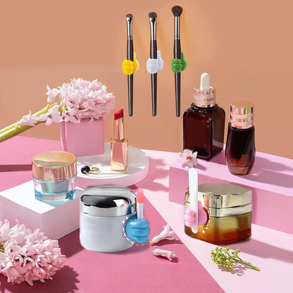 Self-Adhesive Silicone Thumb Wall Hooks for Hanging - Multi-Function Cable Clips, Key & Wire Organizers, No Punching Needed, Multi-Color Holder for Home, Office, Bedroom & Car