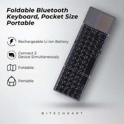 FOLDABLE BLUETOOTH KEYBOARD