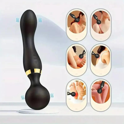 Double vibration body massager