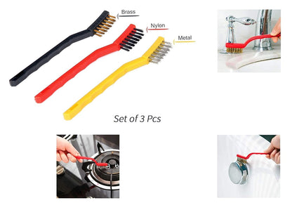 3 Pcs Mini Wire Brush Cleaning Tool Kit