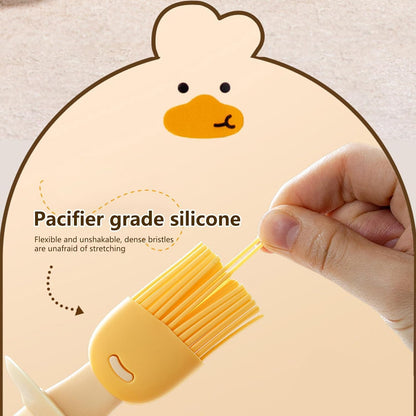 Oil Dispenser | Silicone Brush Oil Bottle | High-Temperature Resistant Oil Dispenser | Glass Oil Bottle | BBQ Oil Brush Bottle | Cooking Oil Dispenser