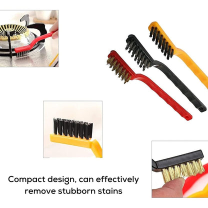 3 Pcs Mini Wire Brush Cleaning Tool Kit