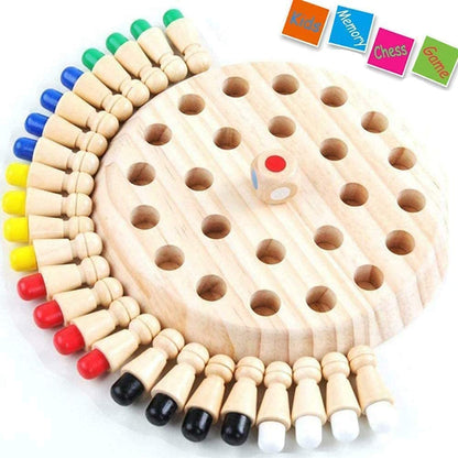 Wooden Memory Match Stick Chess Game