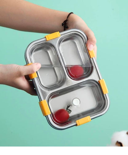 Stainless Steel 3 Compartments Lunch Box
