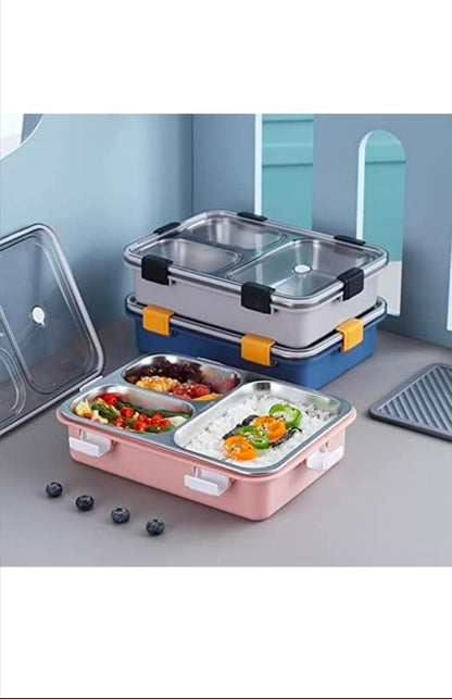 Stainless Steel 3 Compartments Lunch Box