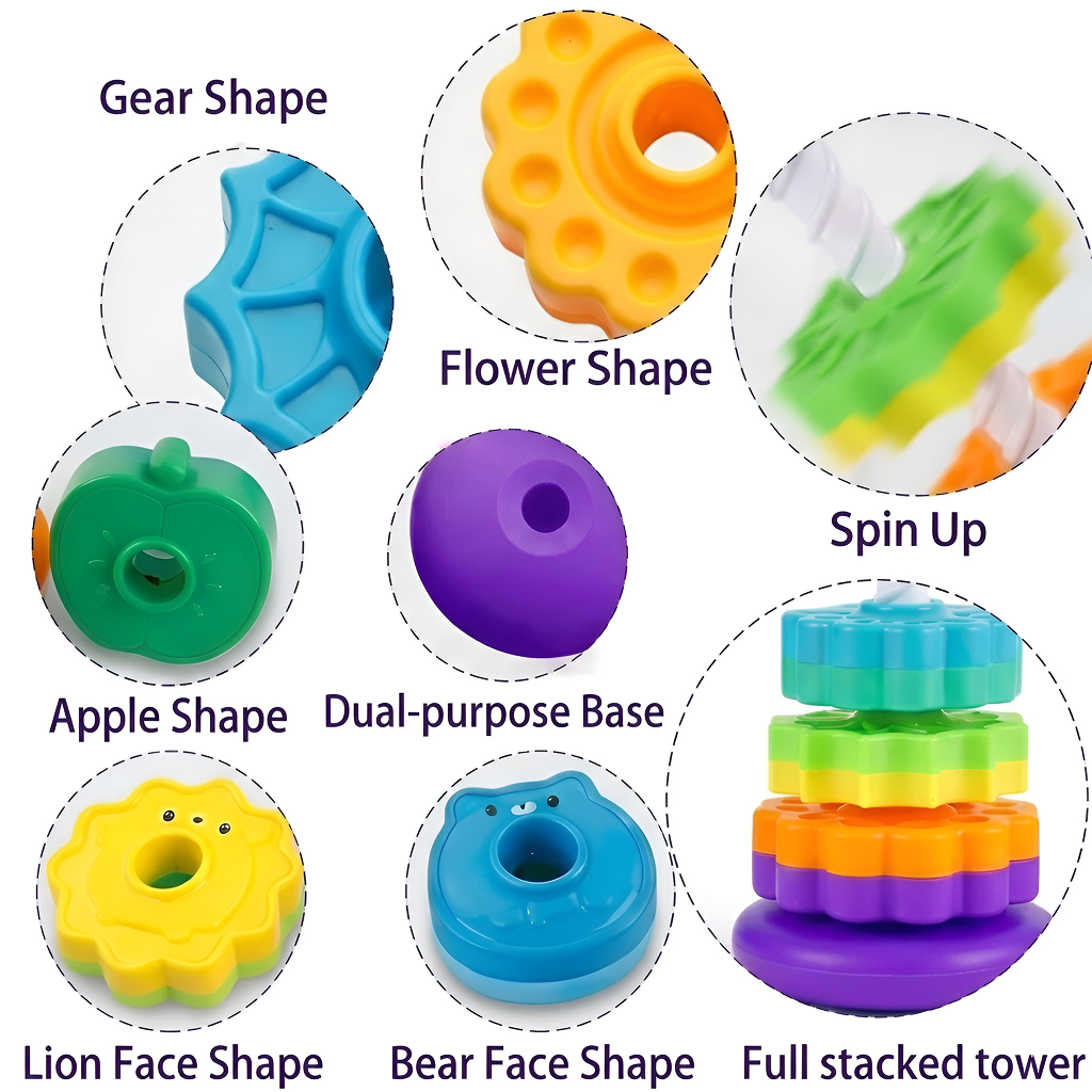 Baby Spinning Stacking Toys for Toddlers