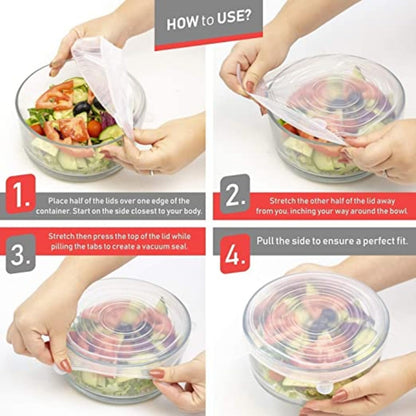 Silicone Stretchable Lids