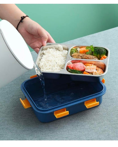 Stainless Steel 3 Compartments Lunch Box