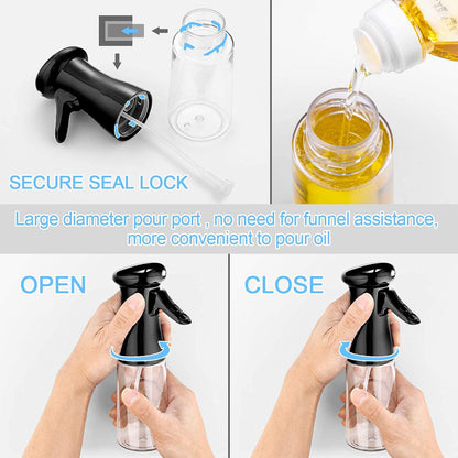 Oil Sprayer for Cooking | Glass Olive Oil Mister | Kitchen Oil Dispenser | Air Fryer Oil Spray Bottle
