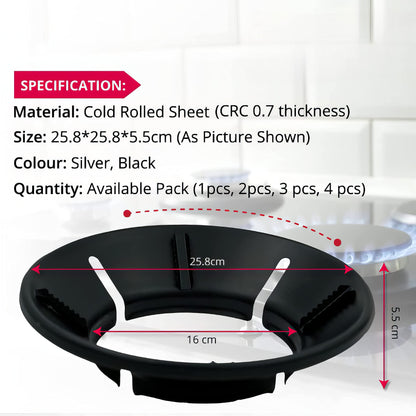 Gas Saver Burner Stand | Energy-Saving Gas Stove Support | Wind Shield Gas Saver