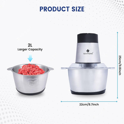 2Ltr Stainless Steel Meat Grinder