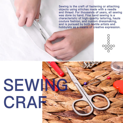 Sewing Kit with Case Portable Sewing Supplies for Home Traveler, Adults, Beginner, Emergency, Kids Contains Thread, Scissors, Needles, Measure, Black