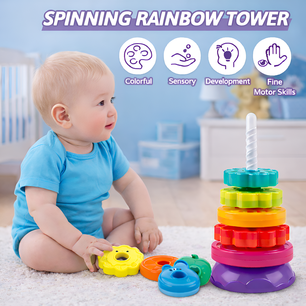 Baby Spinning Stacking Toys for Toddlers