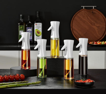 Oil Sprayer for Cooking | Glass Olive Oil Mister | Kitchen Oil Dispenser | Air Fryer Oil Spray Bottle