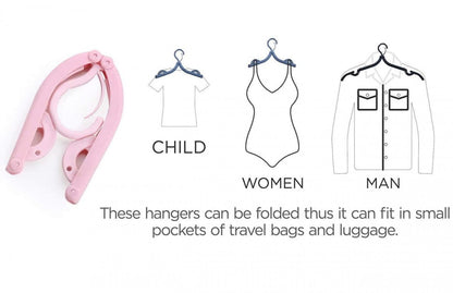 PORTABLE FOLDING CLOTHES HANGERS(SET OF 1)