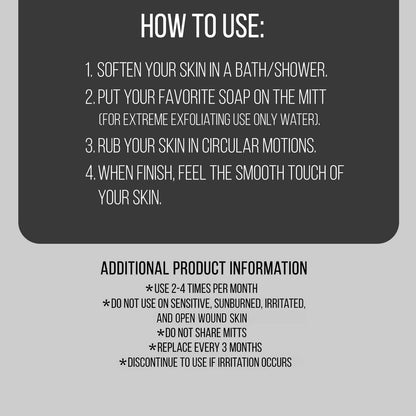 DEAD SKIN REMOVER BATH GLOVES